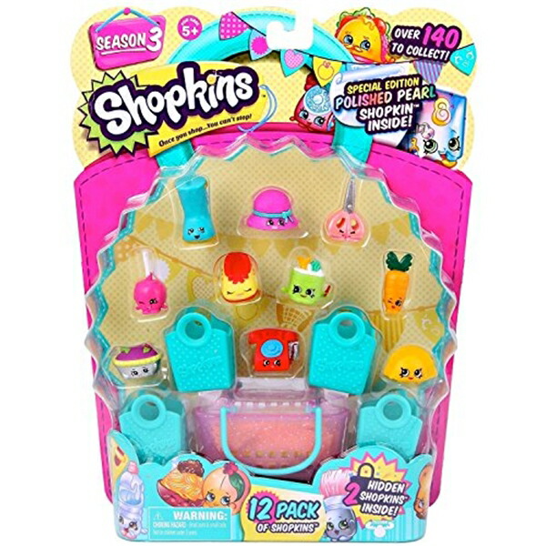ショップキンズ 手あそび あやつり人形 お人形さん 図形 Shopkins Season 3 (12-Pack) - Characters May Vary (Discontinued by manufacturer)