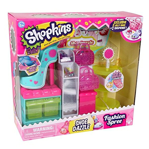 ショップキンズ 手あそび あやつり人形 お人形さん 図形 Shopkins Shoe Dazzle Mid Price Playset