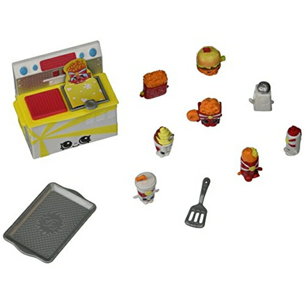 ショップキンズ 手あそび あやつり人形 お人形さん 図形 Shopkins Season 3 Food Fair Pack - Fast Food Collection