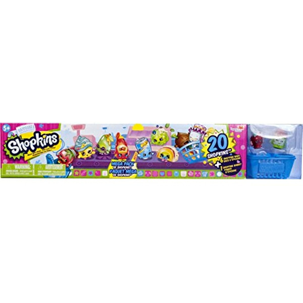 ショップキンズ おもちゃ 人形 ドール フィギュア Shopkins Season 1 - Mega Pack of Shopkins - 20 Shopkins plus 6 Shopping Bags and 1 Shopping Basket