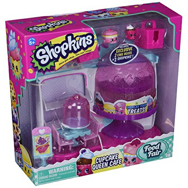 ショップキンズ 手あそび あやつり人形 お人形さん 図形 Shopkins Cupcake Queen Cafe