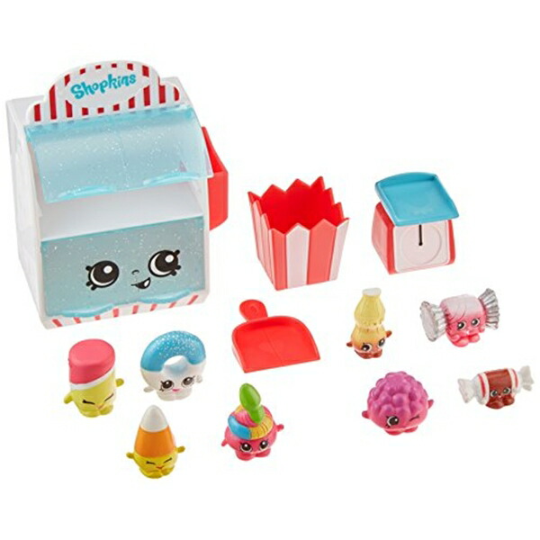 ショップキンズ 手あそび あやつり人形 お人形さん 図形 Shopkins Food Themed Pack Candy Collection