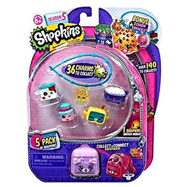 ショップキンズ 手あそび あやつり人形 お人形さん 図形 Shopkins S5 5 Pack