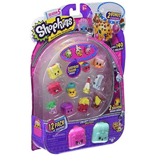 ショップキンズ 手あそび あやつり人形 お人形さん 図形 Shopkins Season 5, 12-Pack