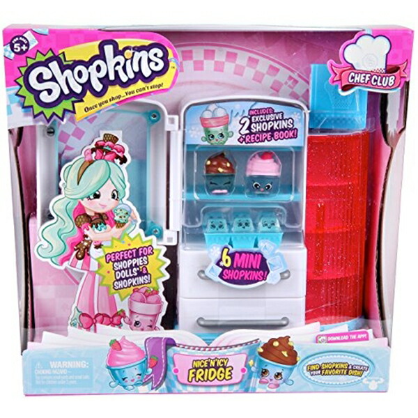 ショップキンズ 手あそび あやつり人形 お人形さん 図形 Shopkins Chef Club Fridge