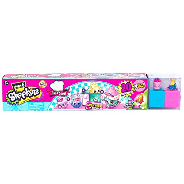 ショップキンズ 手あそび あやつり人形 お人形さん 図形 Shopkins Season 6 Chef Club Mega Pack ? Collectible Toy with over 20 pcs