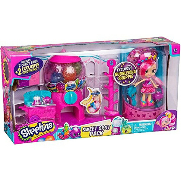 ショップキンズ 手あそび あやつり人形 お人形さん 図形 Shopkins Sweet Spot pack with Exclusive Bubbleisha