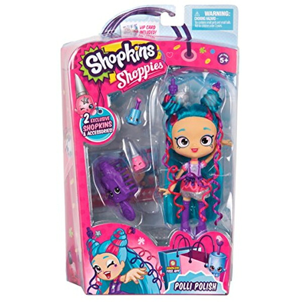 ショップキンズ 手あそび あやつり人形 お人形さん 図形 Shopkins Shoppies Dolls - Polli Polish