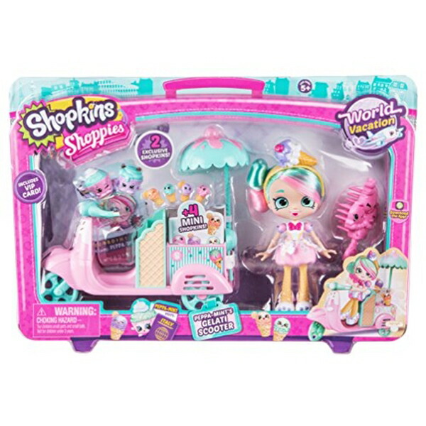 今年も話題の ミニドール ドール 人形 おもちゃ ショップキンズ フィギュア Scooter Gelati Peppa Mint S Shoppies Shopkins Www Dgb Gov Bf