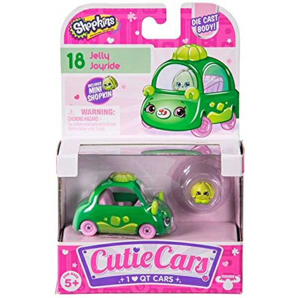 ショップキンズ 手あそび あやつり人形 お人形さん 図形 Shopkins Cutie Cars 18 Jelly Joyride