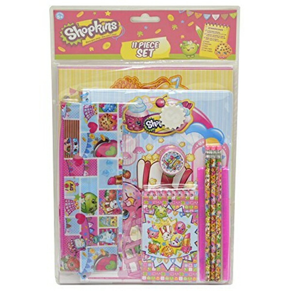 ショップキンズ 文具仕掛ける Shopkins 11 Piece Stationary Set