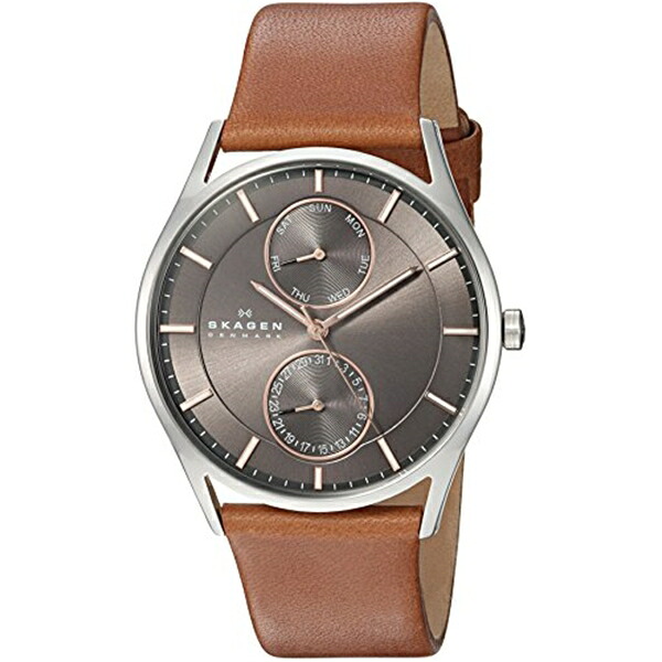 スカーゲン Skagen ウオッチ Skagen Men\u0027s SKW6086 Holst Saddle Leather Watch