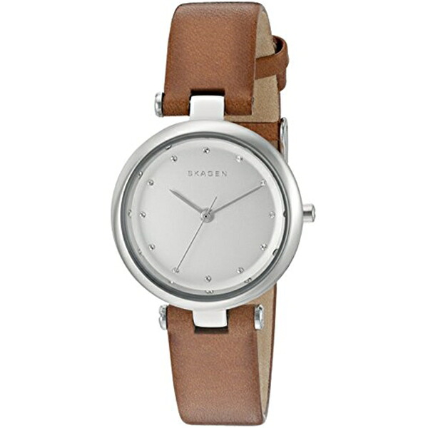スカーゲン Skagen 腕時計 Skagen Women's SKW2458 Tanja Dark Brown Leather Watch