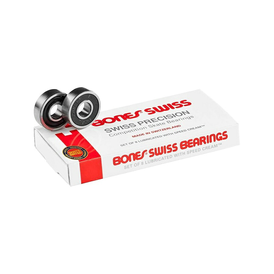 ボーンズ スイス スケートボード ベアリング 8 パック Bones Swiss Skateboard Bearings 8 Pack|i-selection