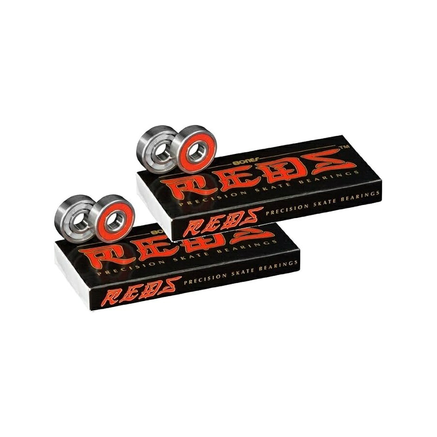 ボーンズ レッズ ベアリング  (2 x 8 容器に並べる) Bones Bearings Reds Bearings (2 x 8 Pack)