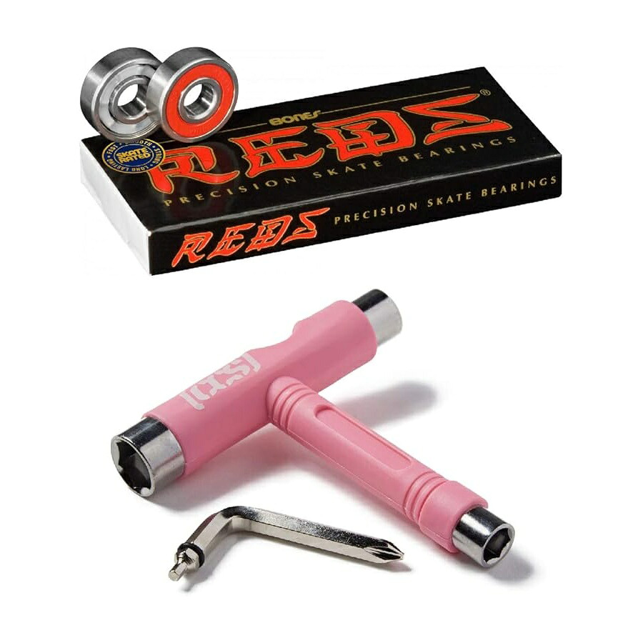 ボーンズ レッズ ベアリング CCS 滑るゲーム盤 物の具付き添い人 Bones Reds Bearings with CCS Skateboard Tool