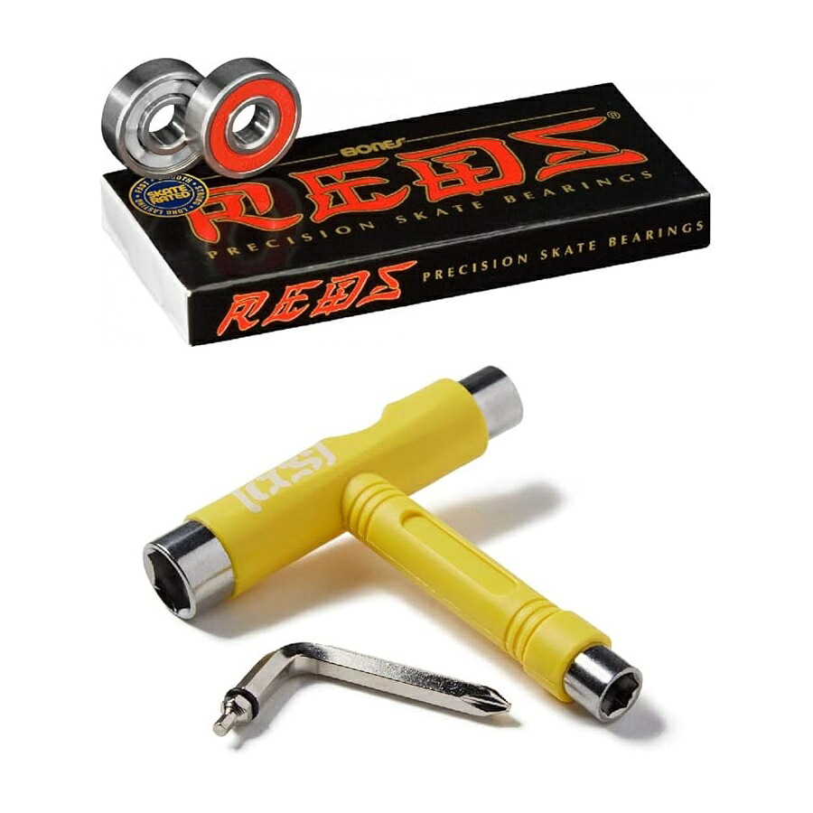 ボーンズ レッズ ベアリング CCS 滑るゲーム盤 物の具付き添い人 Bones Reds Bearings with CCS Skateboard Tool