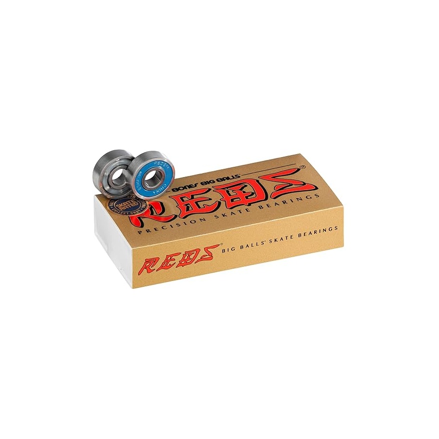 ボーンズ ビッグ ボールズ レッズ スケート ベアリング 8mm 16 パック Bones Big Balls Reds Skate Bearings 8mm 16 Pack|i-selection