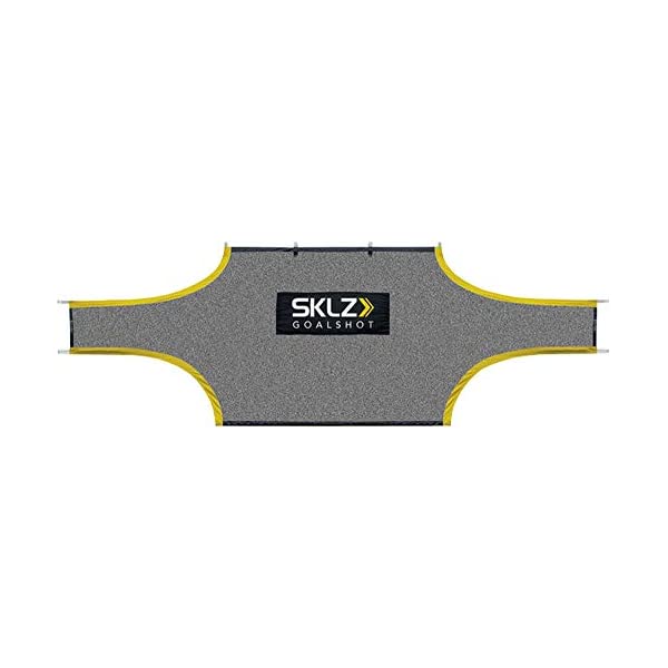 スキルズ SKLZ スポーツ トレーニングギア 練習 トレーナー フィットネス 自主練 部活 自宅トレーニング おうち時間 筋トレ SKLZ Unisex_Adult Goalshot Football Goal, Black/Yellow, 16.4 ft x 6.6fr (Youth)