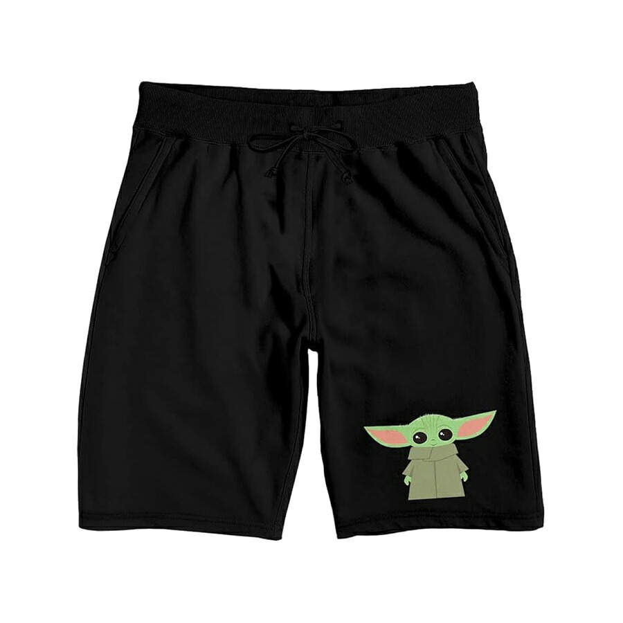 メンズ ブラック スター ウォーズ マンダロリアン ベビー グローグー スリープ パジャマ ショーツ Mens Black Star Wars Mandalorian Baby Grogu Sleep Pajama Shorts｜i-selection