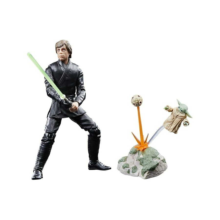 スター・ウォーズ ブラック シリーズ ルーク・スカイウォーカー & グローグー ボバ・フェットの本 6 インチ アクションフィギュア 2 パック アクセサリー 9 個付き 対象年齢 4 歳以上 STAR WARS The Black Series Luke Skywalker & Grogu, The Book of Boba Fett, 6-Inch｜i-selection