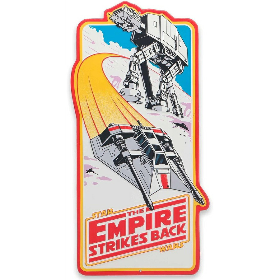 ディズニー スターウォーズ 帝国の逆襲 ホスの戦い エンボスメタルサイン レトロスターウォーズ 壁装飾 ホーム用 Disney Star Wars The Empire Strikes Back Battle of Hoth Embossed Metal Sign Retro Star Wars Wall Decor for Home｜i-selection