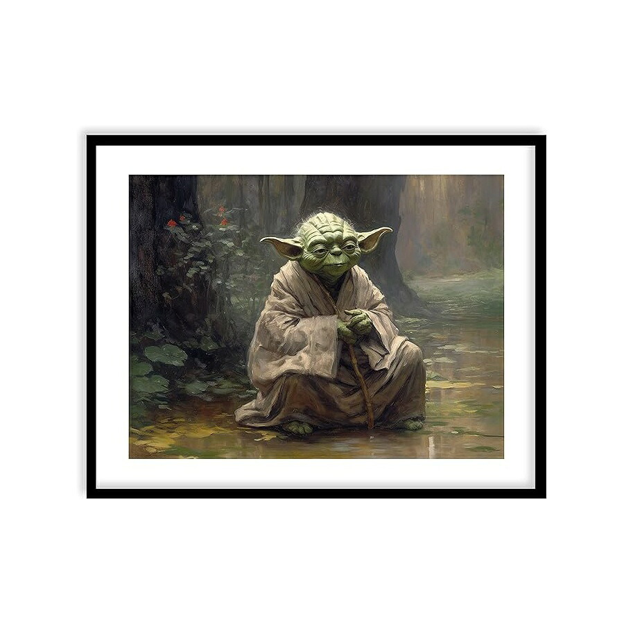 スター・ウォーズ ヴィンテージスタイル アートプリント 壁装飾用 プレミアムジークレー ホームデコレーション 美的モネにインスピレーションを得たアンティーク花画 ヴィンテージスタイル ウォールアートワーク ポスターデコレーション すぐに額装できます Star Wars｜i-selection
