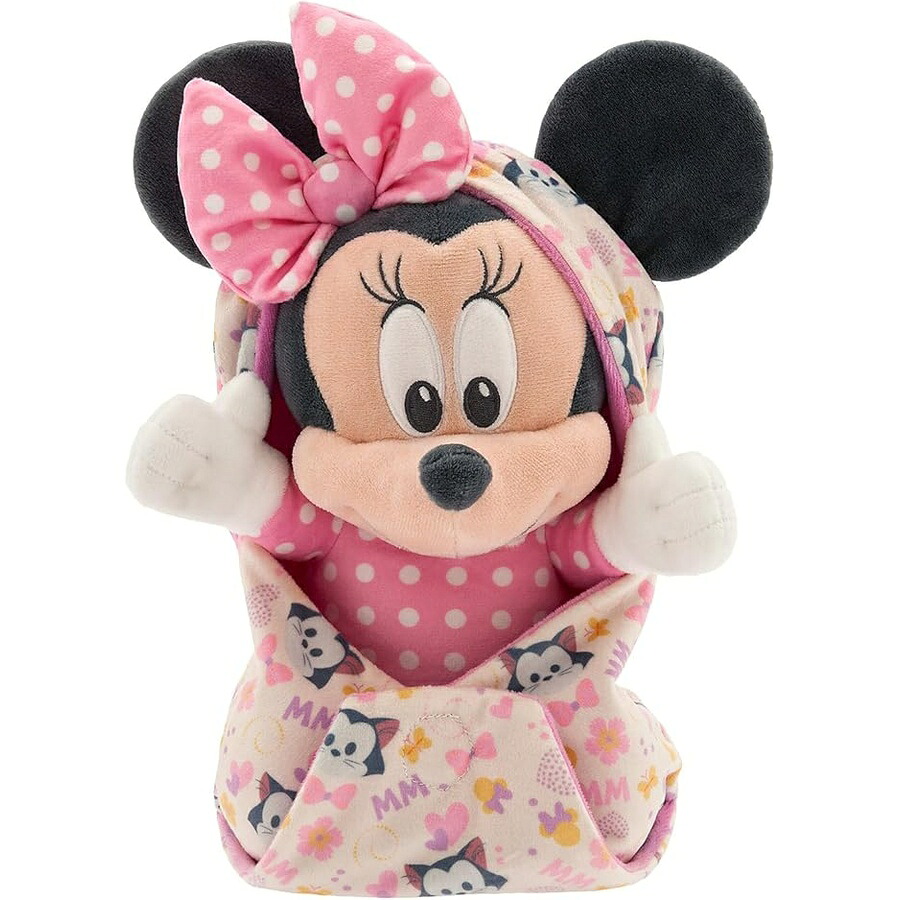ディズニーストア公式 ミニーマウス ぬいぐるみ ブランケットポーチ付き ベビーおくるみに入ったディズニーベビーぬいぐるみ ぬいぐるみフィギュアおもちゃ かわいいぬいぐるみ 赤ちゃんのぬいぐるみが好きな人のためのおもちゃ S 11インチ Disney Store Official｜i-selection 12,839円