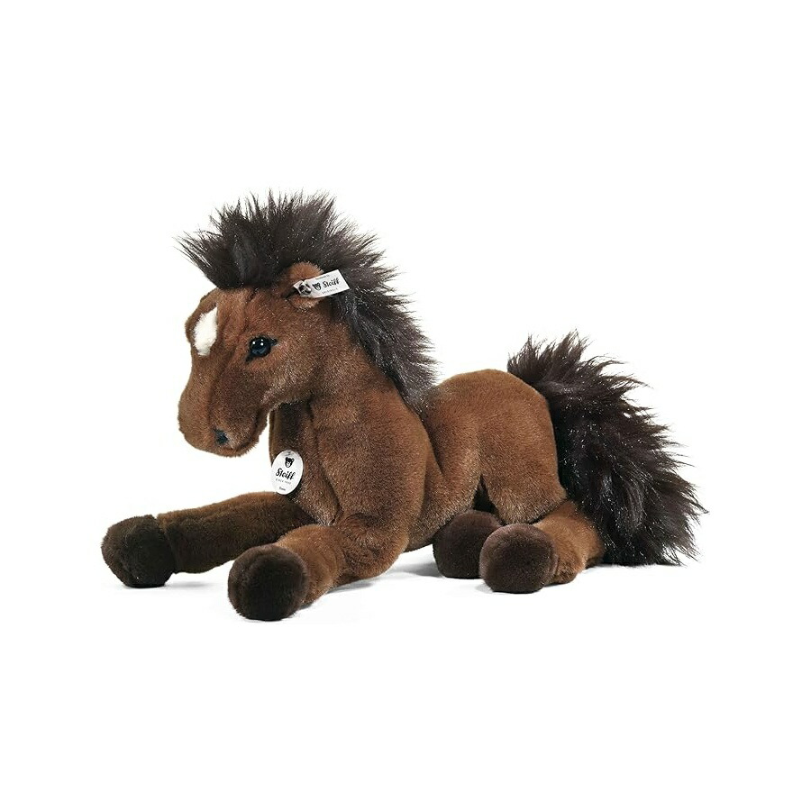 Steiff Hanno ぶら下がりハノーファー ぬいぐるみ 赤銅色 Steiff Hanno Dangling Hanoverian Plush, Brown