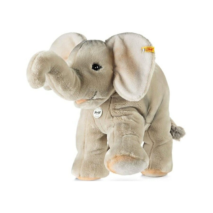 シュタイフ トランピリ エレファント ぬいぐるみ 薄墨色 Steiff Trampili Elephant Plush, Grey