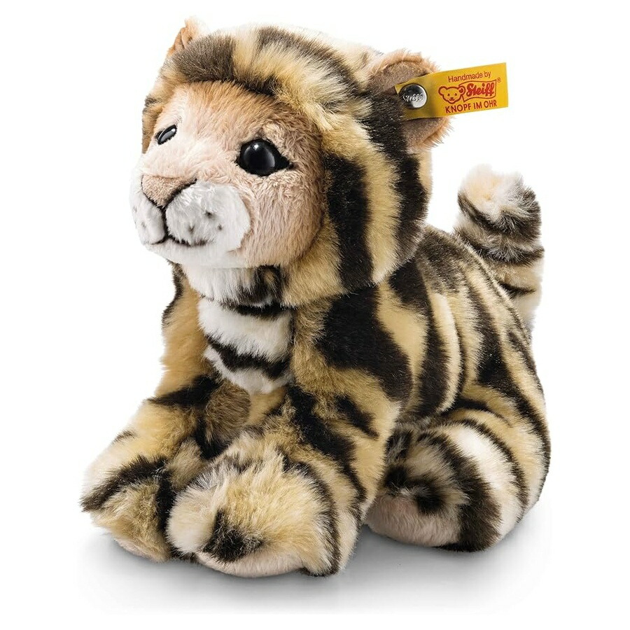 シュタイフ ビリー虎 ぬいぐるみ 縞模様 084102 Steiff 084102 Billy Tiger Plush Animal Toy, Striped
