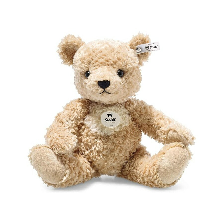 シュタイフ ミッキー テディベア 12 in 抱きしめたくなるようなゴールデン赤銅色のぬいぐるみ製 Steiff Paddy Teddy Bear, 12 inches, Made of Cuddly, Golden Brown Plush