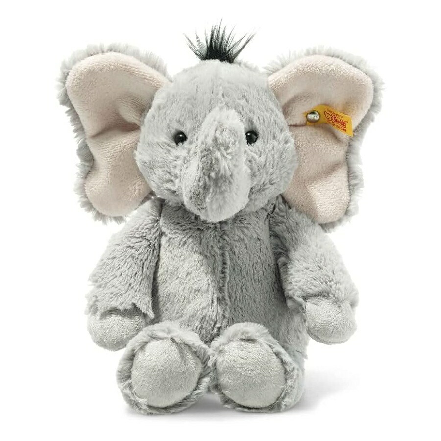 シュタイフ 内鰓 エレファント 薄墨色 1 個 Steiff Ella Elephant Grey, 1 EA