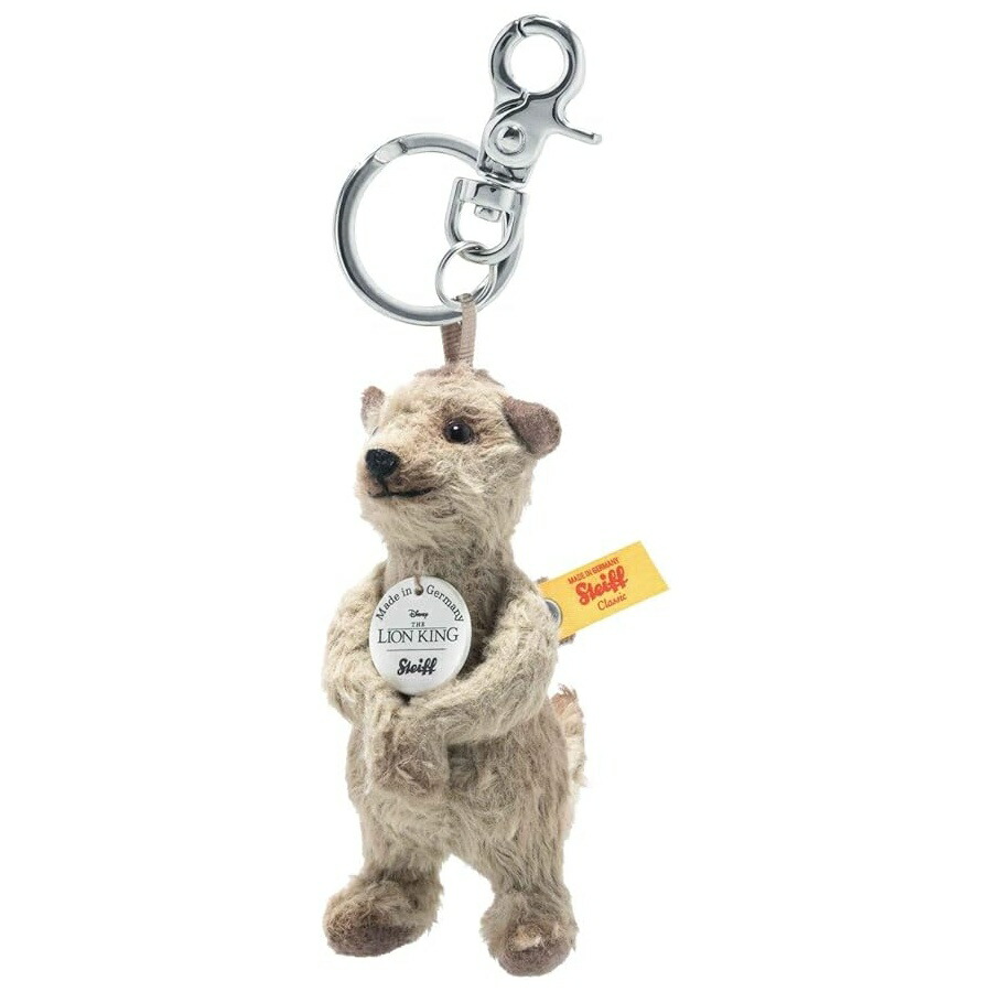 シュタイフ シャンデリヤ 4in ウォルトディズニー ティモン ぬいぐるみ 割り増し金ぬいぐるみ うす暗いベージュ Steiff Pendant 4\" Disney Timon Plush, Premium Stuffed Animal, Dark Beige"