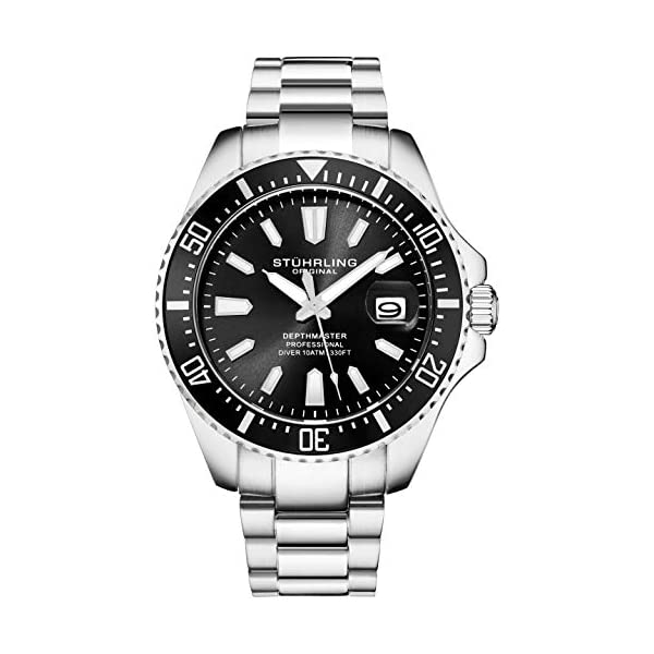 ストゥーリング オリジナル 腕時計 Stuhrling Original 3950A アナログ クォーツ メンズ 男性用 時計 ウォッチ Stuhrling Original Watches for Men - Pro Diver Watch - Sports Watch for Men with Screw Down Crown for 330 Ft. of Water Resistance｜i-selection