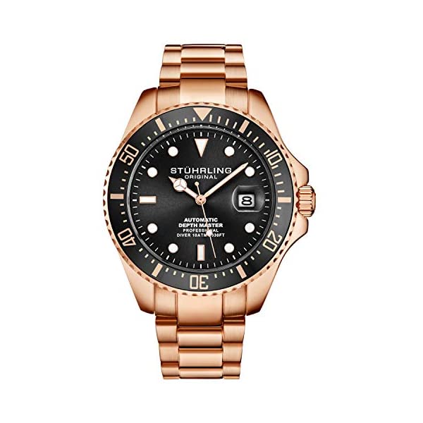 ストゥーリング オリジナル 腕時計 3940.4 オートマチック 自動巻き男性用 時計 ウォッチ Mens Stainless Steel Automatic Self Wind Dive Watch 200M Water Resistant Unidirectional Ratcheting Bezel Screw Down Crown Sport Watch 792 Series
