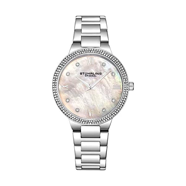 ストゥーリング オリジナル 腕時計 Stuhrling Original 3907.1 レディース 女性用 時計 ウォッチ Stuhrling Original Womens Watch - Pave Crystal Bezel - Mother of Pearl Dial with Crystal Accents, 3907 Watches for Women Collection 19,118円
