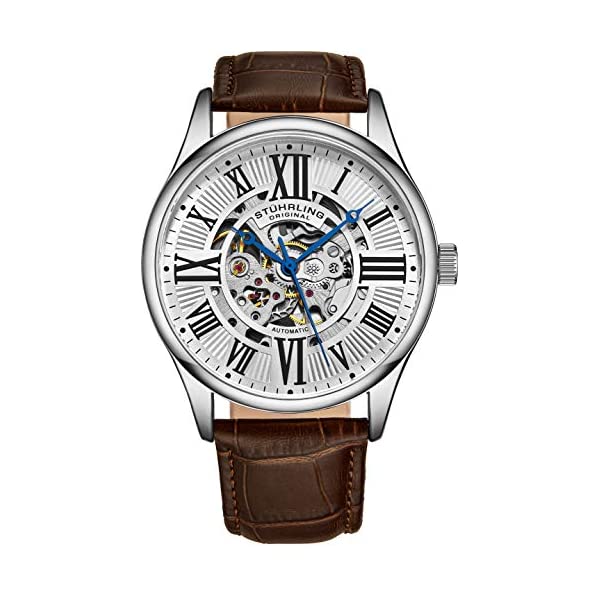 ストゥーリング オリジナル 腕時計 Stuhrling Original 3942.1 オートマチック 自動巻き男性用 レザー 本革 時計 ウォッチ Stuhrling Original Mens Atrium Skeleton Automatic Self Winding Mechanical Dress Watch with Premium Leather Band 27,308円