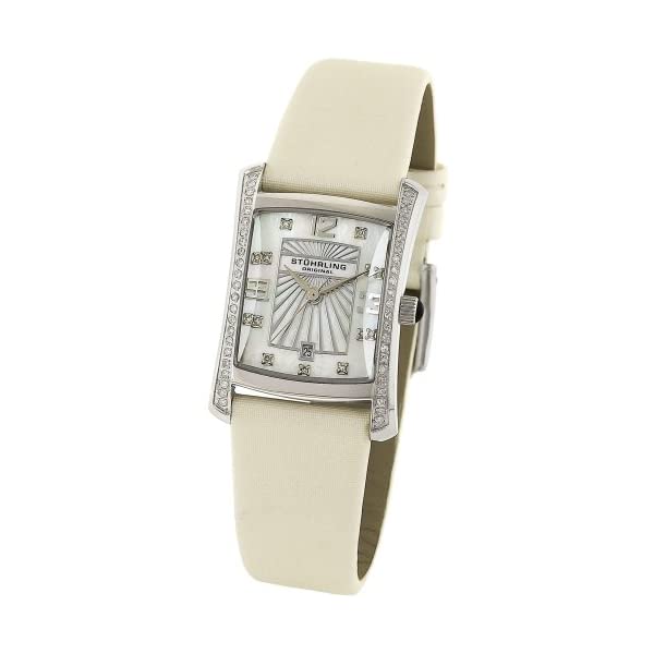 ストゥーリング オリジナル 腕時計 Stuhrling Original 145D.1215P7 クォーツ レディース 女性用 レザー 本革 時計 ウォッチ Stuhrling Original Women's 145D.1215P7 Ladies Classique Daisy Swiss Quartz Satin Leather Strap Watch