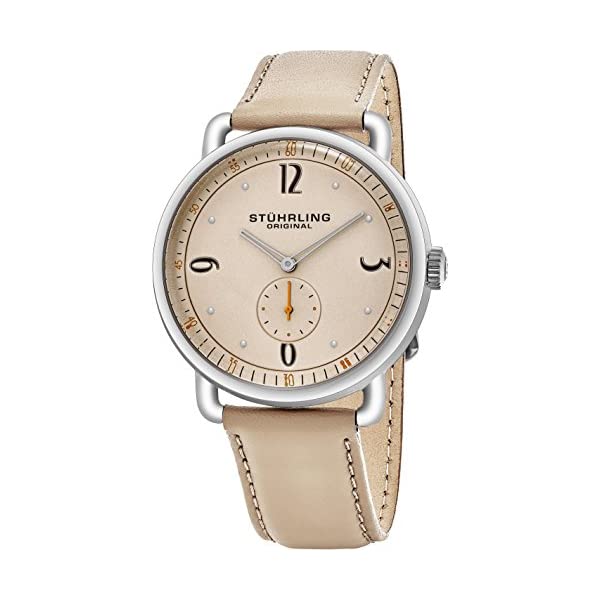 ストゥーリング オリジナル 腕時計 Stuhrling Original 857.02 クォーツ メンズ 男性用 レザー 本革 時計 ウォッチ Stuhrling Original Men\'s \'Symphony\' Quartz Stainless Steel and Leather Dress Watch (Model: 857)