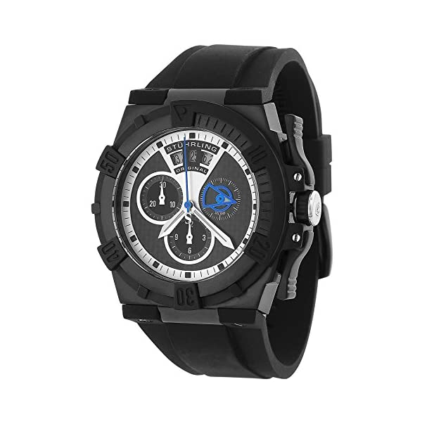 ストゥーリング オリジナル 腕時計 Stuhrling Original 220.335613 クォーツ クロノグラフ男性用 時計 ウォッチ Stuhrling Original Men's 220.335613 Sportsman Falcon Swiss Quartz Chronograph Rubber Strap Watch｜i-selection