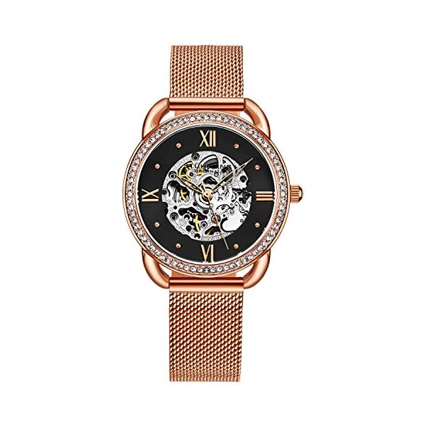 ストゥーリング オリジナル 腕時計 Stuhrling Original 3991M オートマチック 自動巻き レディース 女性用 時計 ウォッチ Stuhrling Women's Automatic Dress Watch with Crystal-Studded Bezel, Skeleton Self Winding Mechanical Movement|i-selection