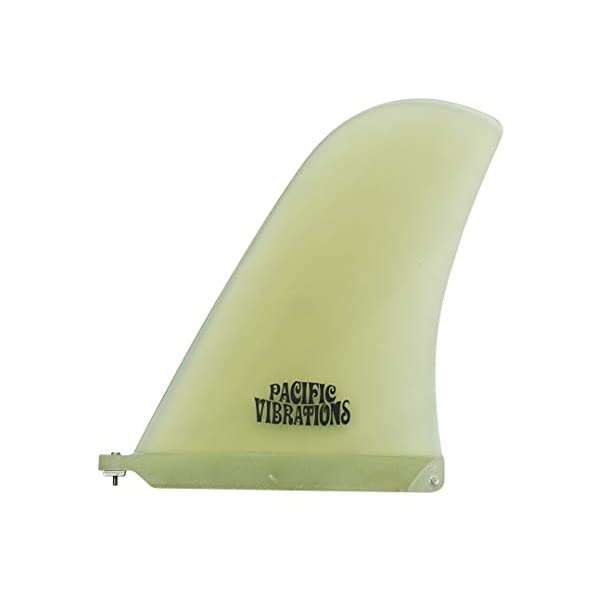 パシフィックバイブレーション サーフィン フィン サーフグッズ マリンスポーツ サーフボード ロングボード PACIFIC VIBRATIONS 10.25インチ FINS Rudder Fiberglass Longboard Surfboard FIN Clear Resin|i-selection