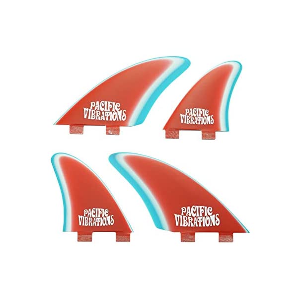 パシフィックバイブレーション サーフ�
2000
�ン フィン サーフグッズ マリンスポーツ サーフボード ロングボード PACIFIC VIBRATIONS FCS Base Controllers Surfboard 4 Quad fins Set Fiberglass 3 Colors