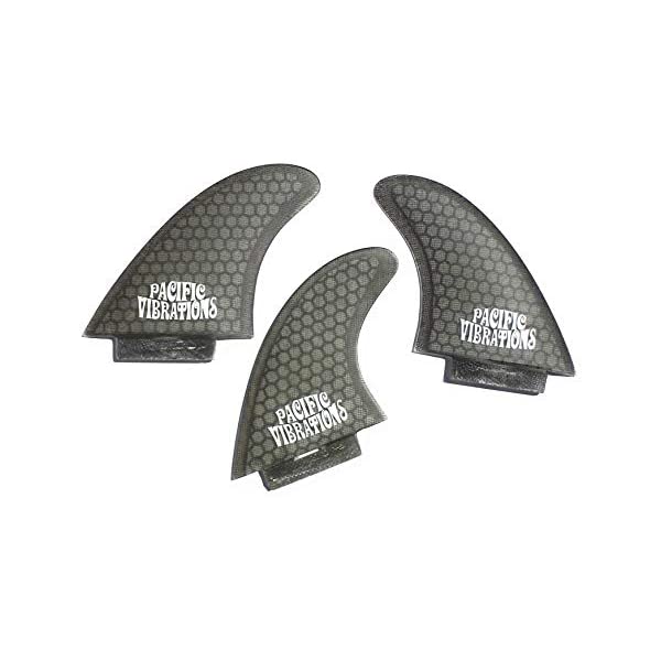 パシフィックバイブレーション サーフィン フィン サーフグッズ マリンスポーツ サーフボード ロングボード PACIFIC VIBRATIONS LOKBOK LOK Box K-2.1 fin Kelly Slater Template TRI Surfboard 3 fin Set Honeycomb Fiberglass