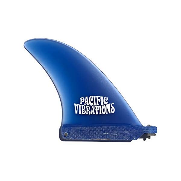 パシフィックバイブレーション サーフィン フィン サーフグッズ マリンスポーツ サーフボード ロングボード PACIFIC VIBRATIONS Surfboard Longboard Bonzer fin 5.5" Center Blue Resin Tint｜i-selection