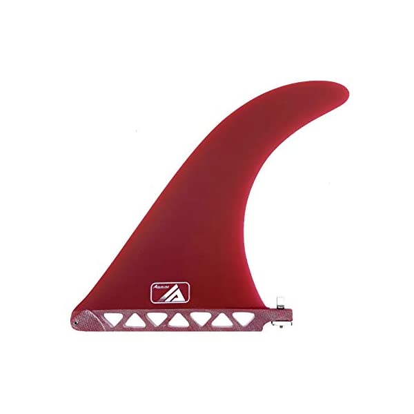サーフィン フィン サーフグッズ マリンスポーツ サーフボード ロングボード AQUBONA 10インチ Surf & SUP Fiberglass Fin Free No Tool Fin Screw 10インチ SUP Center Fin Replacement for Longboard, Surfboard & Paddleboard