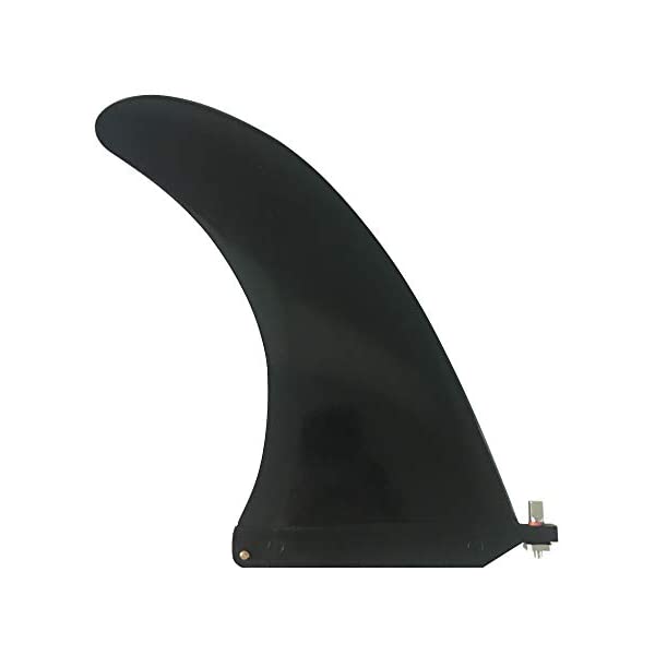 サーフィン フィン サーフグッズ マリンスポーツ サーフボード ロングボード UPSURF ブラック 10インチ Longboard & SUP Single Fin Free No Tool Fin Screw Center Fin for Surfboards & Paddleboards
