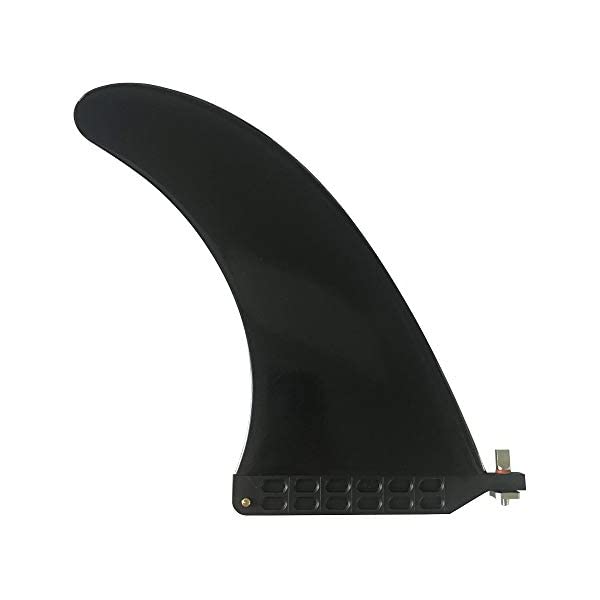 サーフィン フィン サーフグッズ マリンスポーツ サーフボード ロングボード UPSURF ブラック 9インチ Longboard & SUP Single Fin Free No Tool Fin Screw Center Fin for Surfboards & Paddleboards