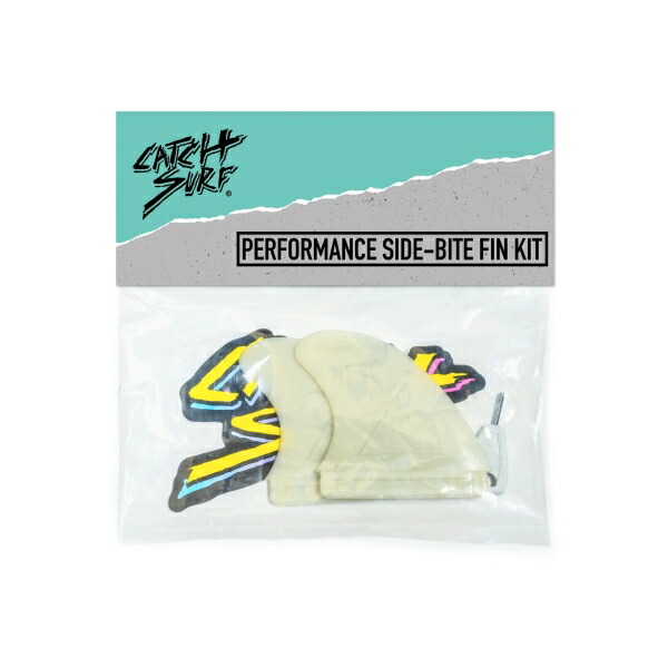 キャッチサーフ サーフィン フィン サーフグッズ マリンスポーツ サーフボード ロングボード Catch Surf Hi-Perf Side Bite Twin Fin Set, Natural